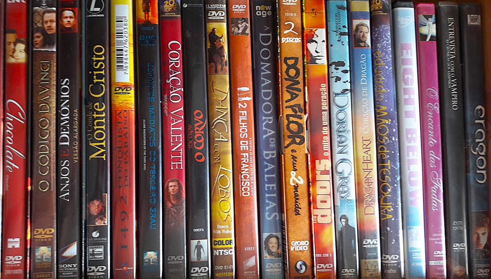 DVDs originais semi-novos - Vários títulos de filmes