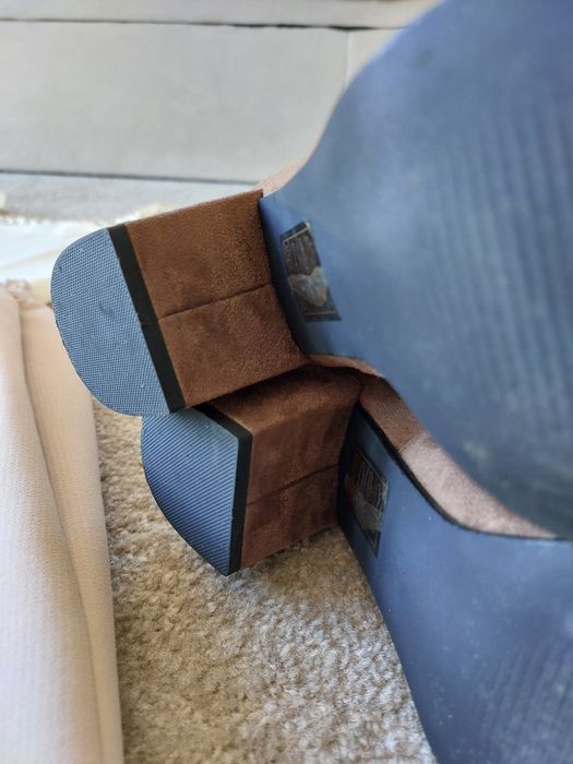 Buty kozaki muszkieterki czekoladowe brąz za kolano 39