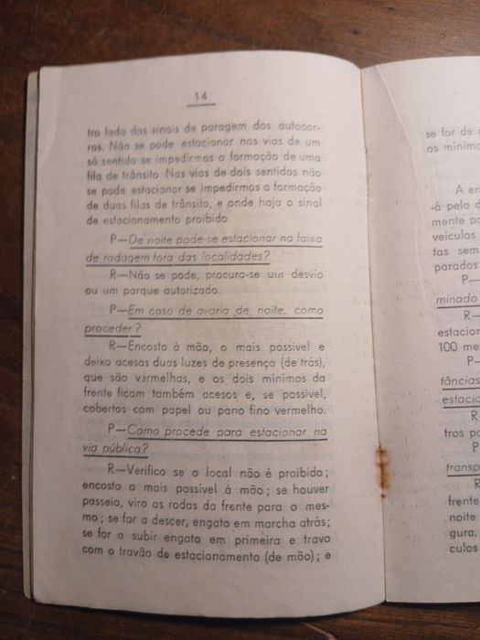 Livro Antigo sobre condução automóvel (viseu)
