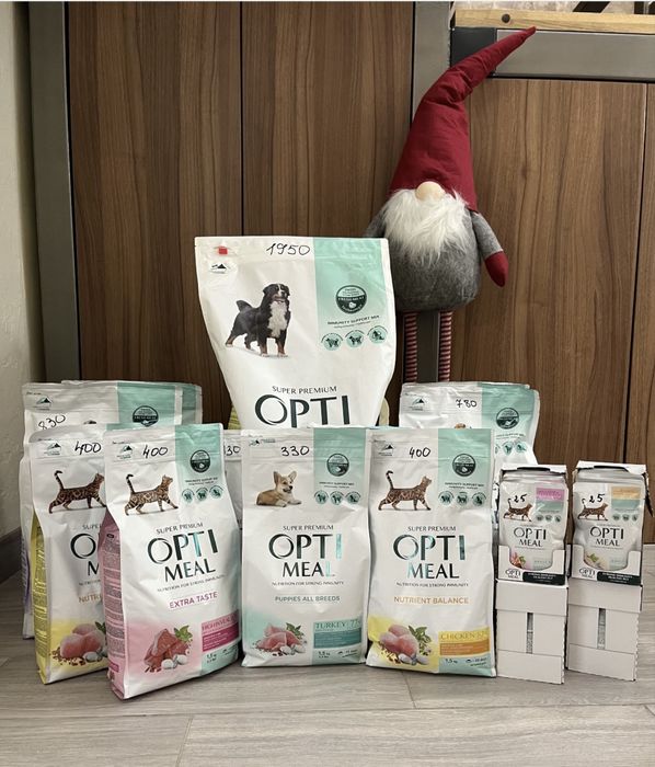 Корм Опті міл для собак та котів