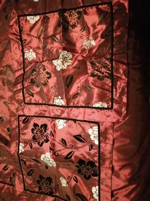 Edredão de cama de casal, fronhas para almofada e panos