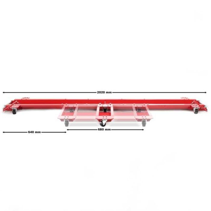 Base de estacionamento com rodas para mota