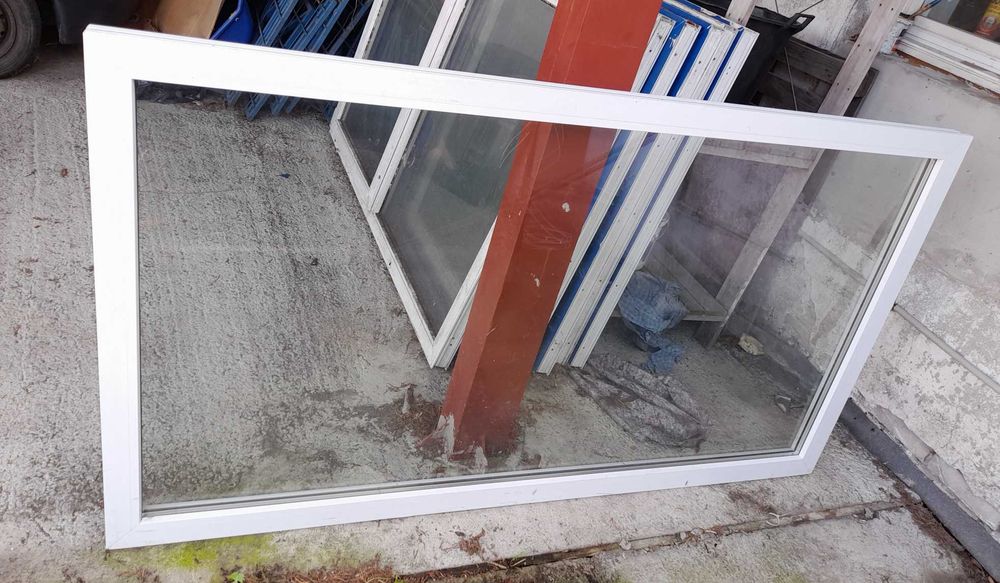 Okno PCV 200x110cm nieotwierane białe