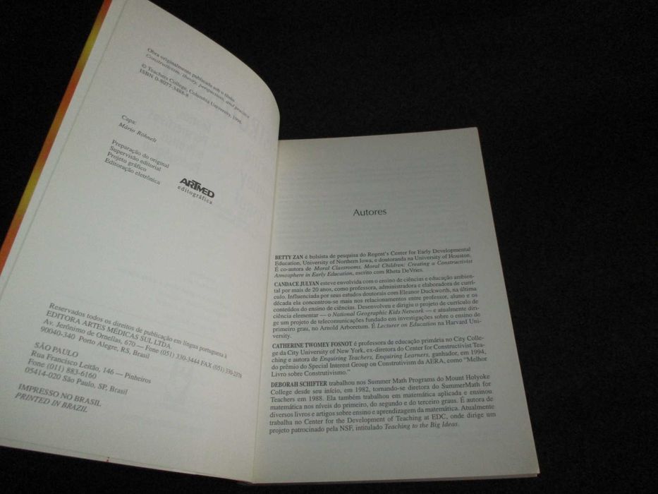 Livro Construtivismo Teoria Perspectivas e Prática Pedagógica