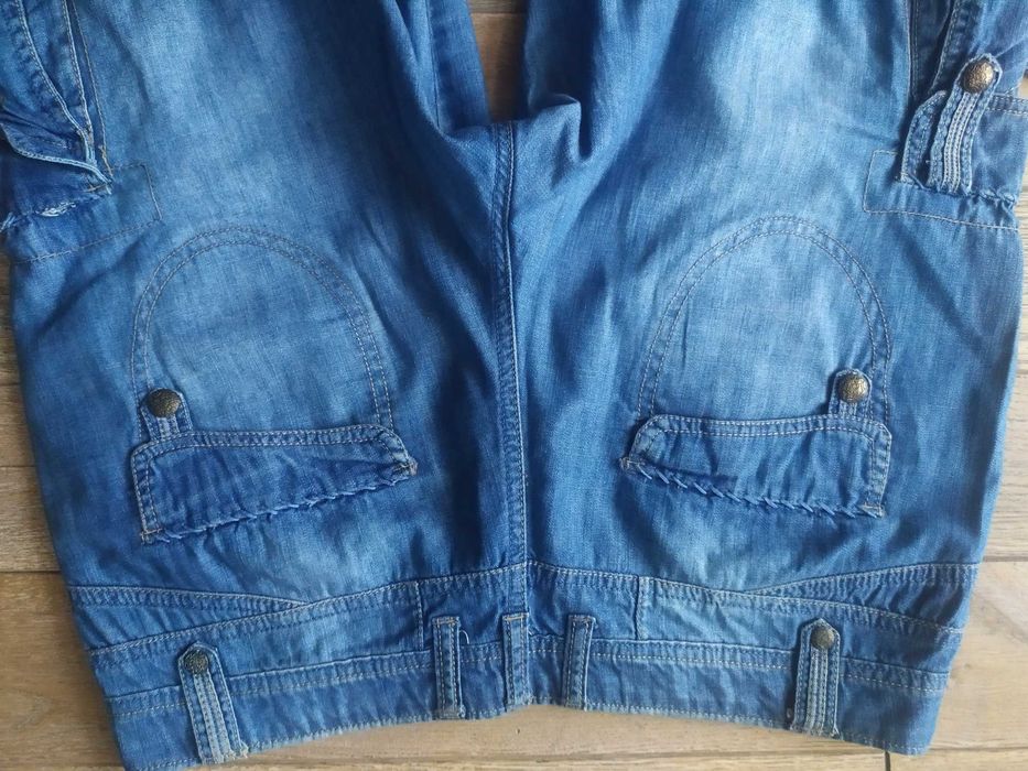 Świetne krótkie spodenki jeansowe dżinsowe M 40