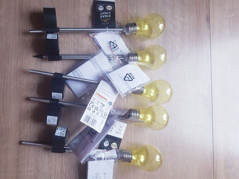 Nowe lampy solarne marki Dealz 5 sztuk