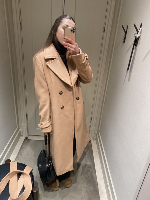 Пальто двубортне Morgan lana wool max mara sandro