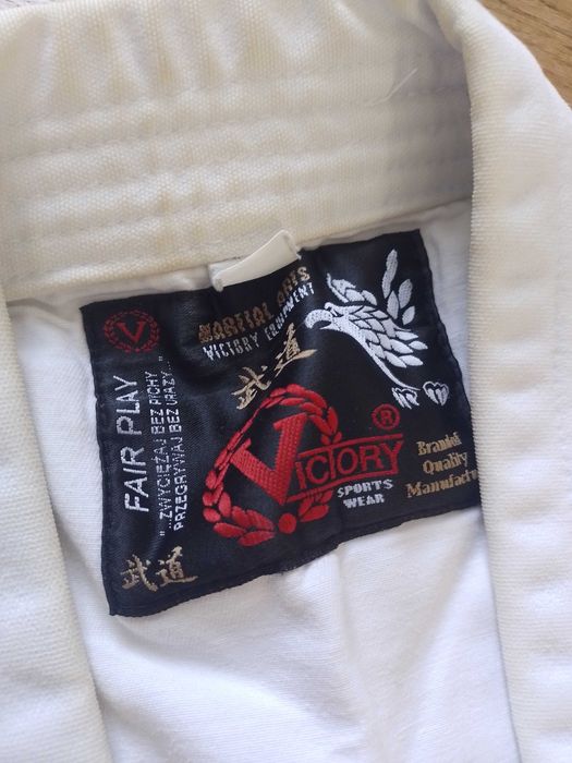 Karategi Victory kimono grube sztywne karate 170cm 15oz 100% bawełna