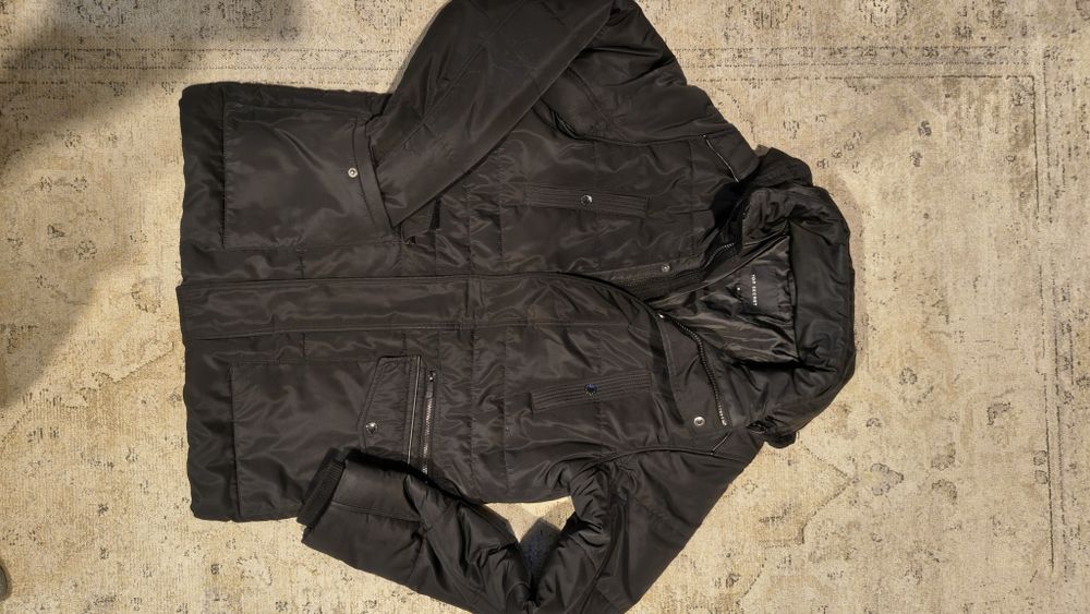 Męska kurtka zimowa puchowa, płaszcz Top Secret.