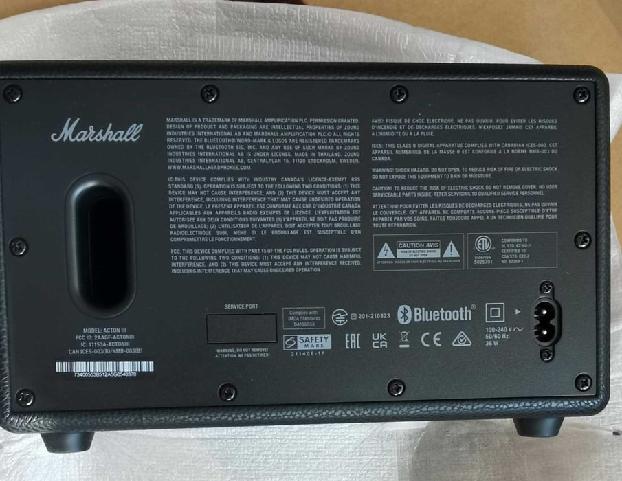 Głośnik MARSHALL Acton III Czarny