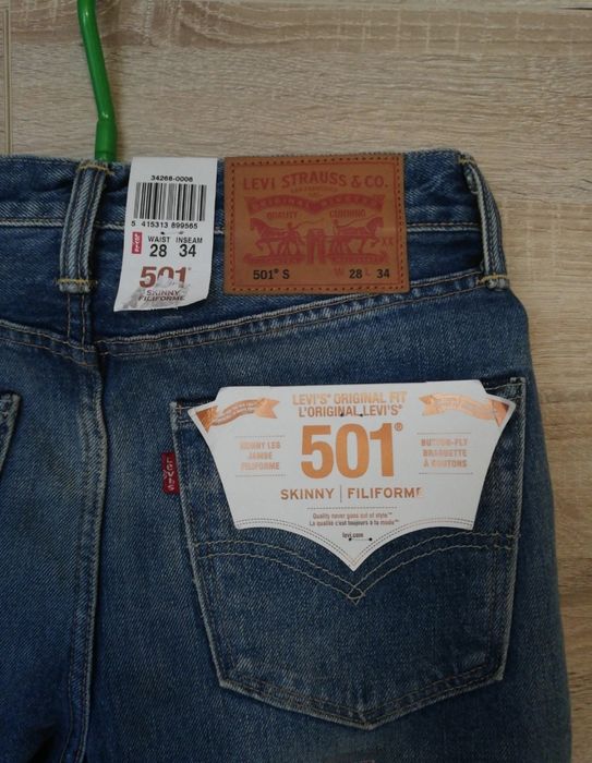 Spodnie levis 501 skinny