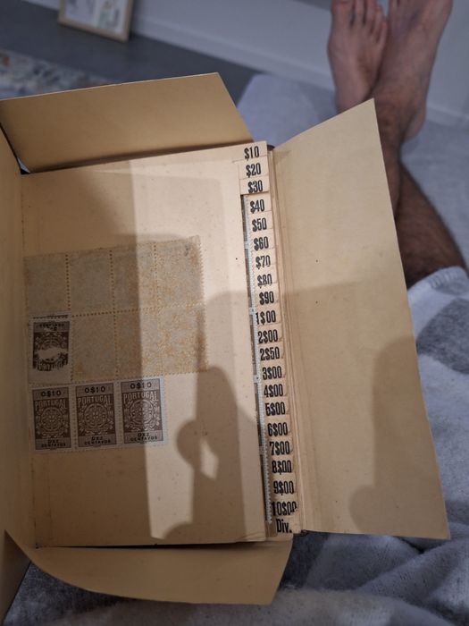 Selos e caderno de selos