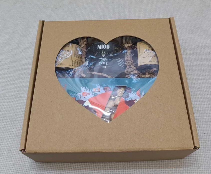 Zestaw Prezentowy 2xŚwieca Sojowa 120ml+Miód L. 220g+CZO SERCE