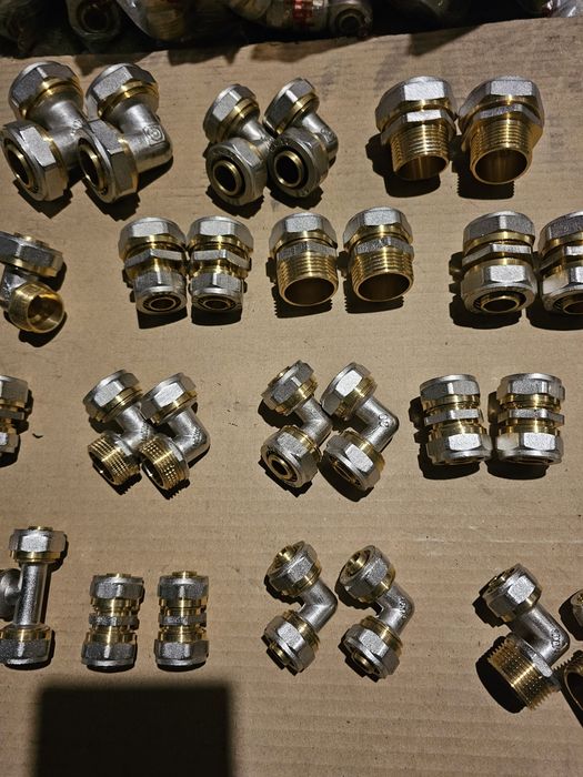 Złączki PEX skręcane 16-32 kolano trójnik mufa redukcja