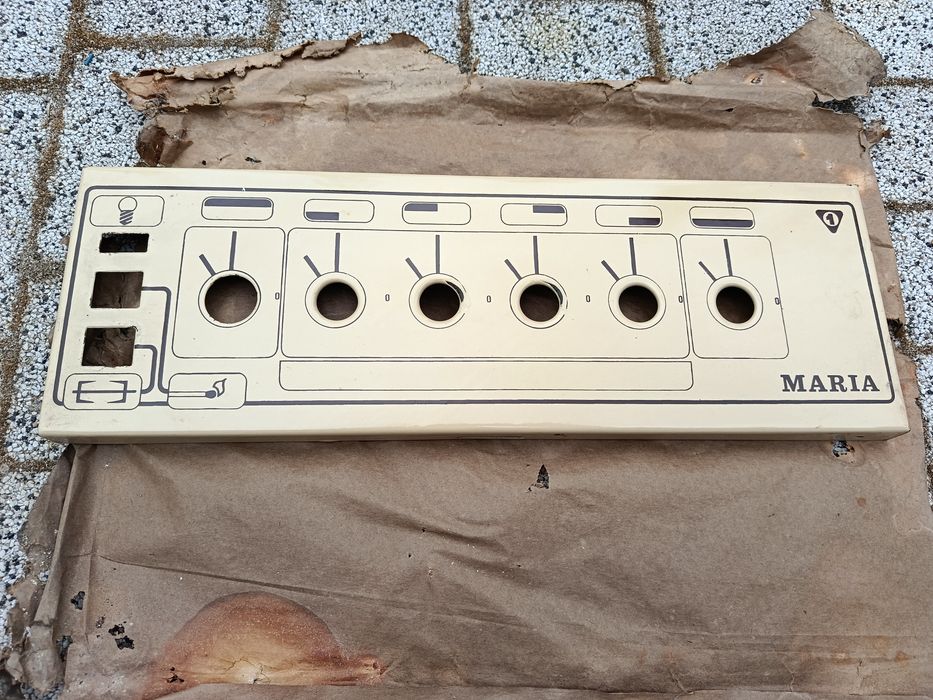Nieużywany panel sterowania front do kuchenki Maria emaliowany PRL