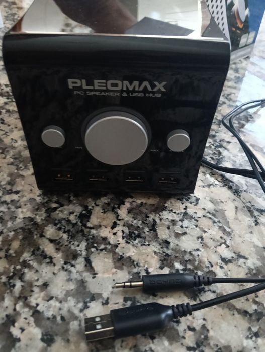 Coluna Pleomax Stereo PC  e USB