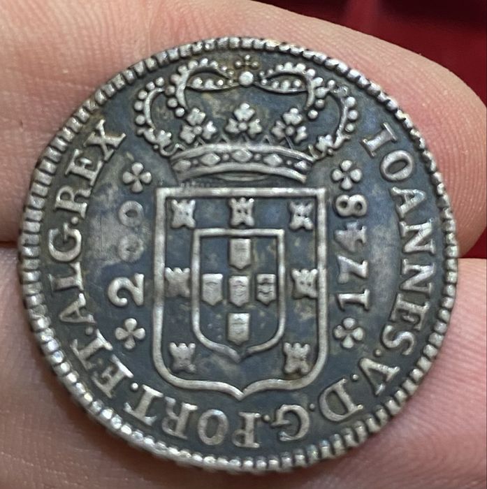 Moeda 407 - 12 Vintens 240 Reis D JOSO V