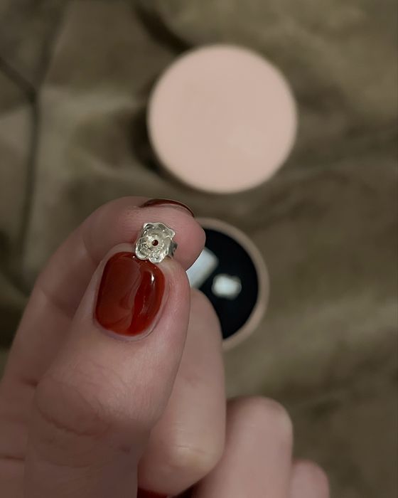 Серьги мишки с перламутром Tous оригинал