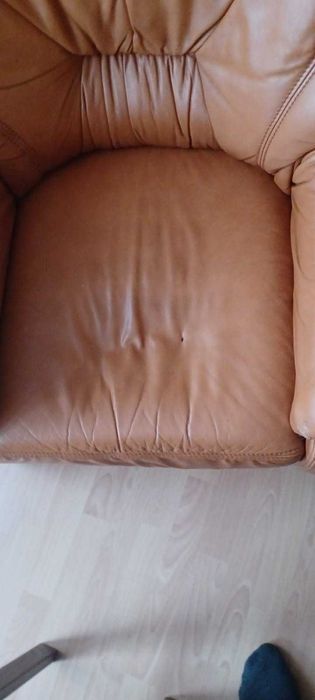 Fotele skorzane kolor brąz