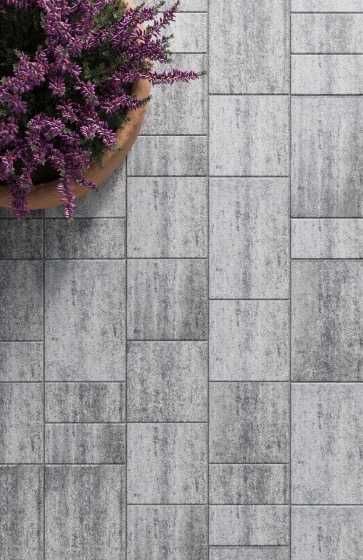Kostka brukowa BRUK Futura Lunga Modern steel grey , multi, monokolor carbon