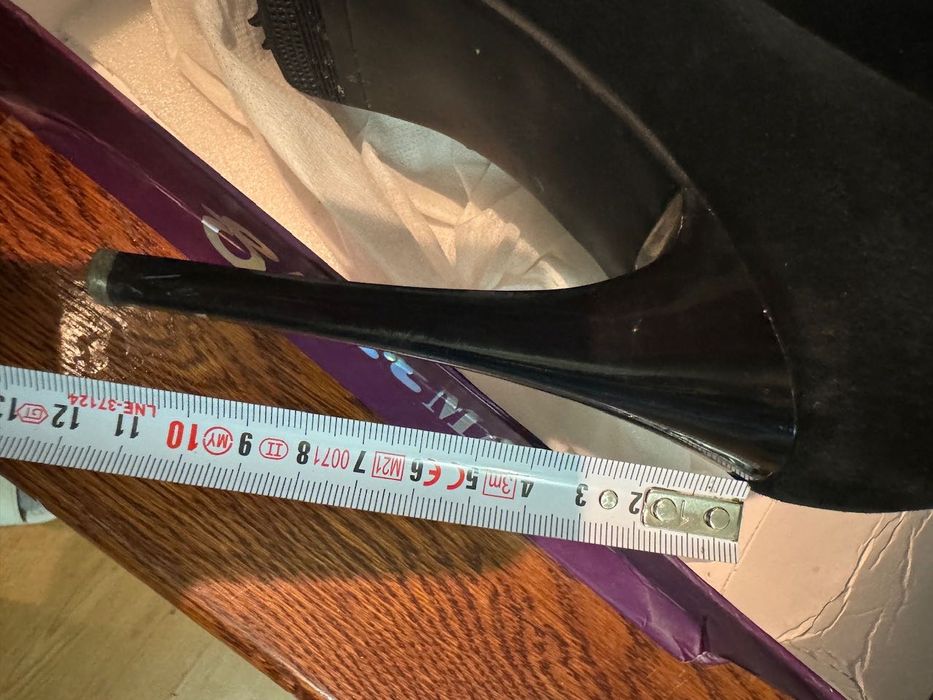 Чоботи Сапоги лабутени 12 см замш