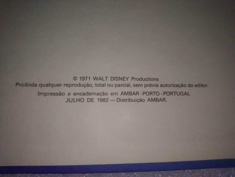 MICKEY WALT DISNEY - Antigo e Raro Livro de 1982