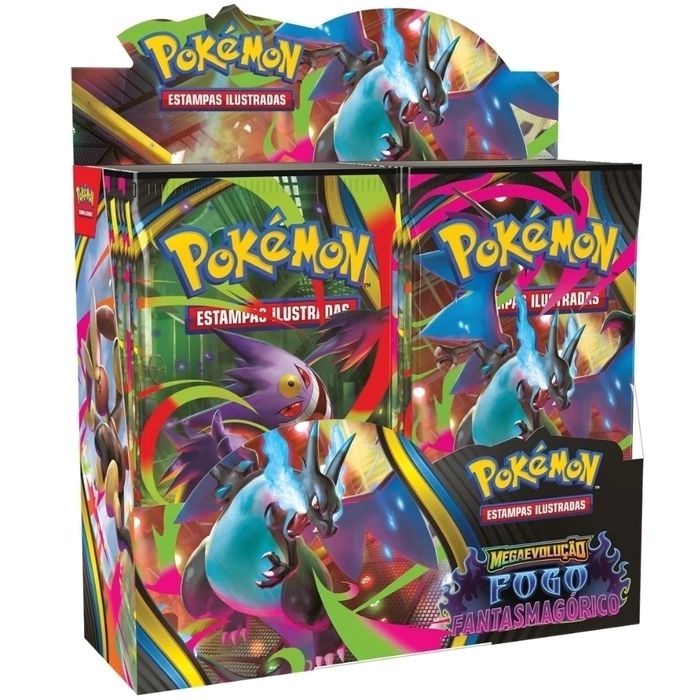 4x Pokémon booster box MegaEvolução fogo fantasmagórico selada