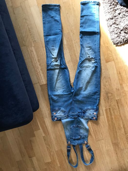 Spodnie ogrodniczki 158 Stan bdb