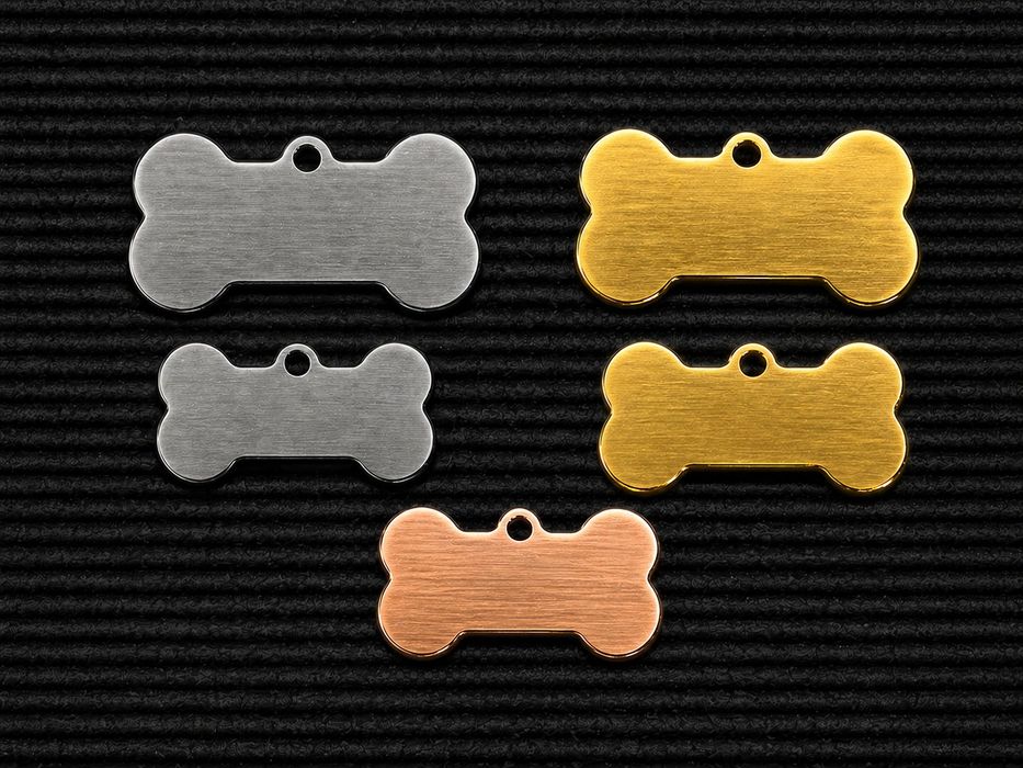 Placas de identificação para animais  cão