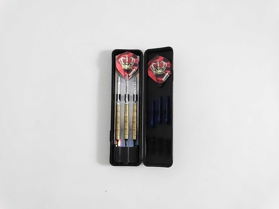 Zestaw Rzutek Darts Elkadart Złote Barrele, Komplet Akcesoriów + Etui