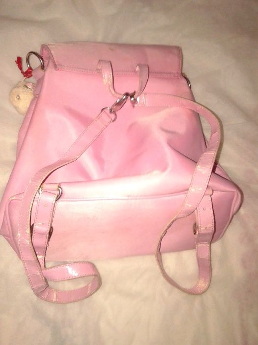 Рюкзак милый снеговик розовый