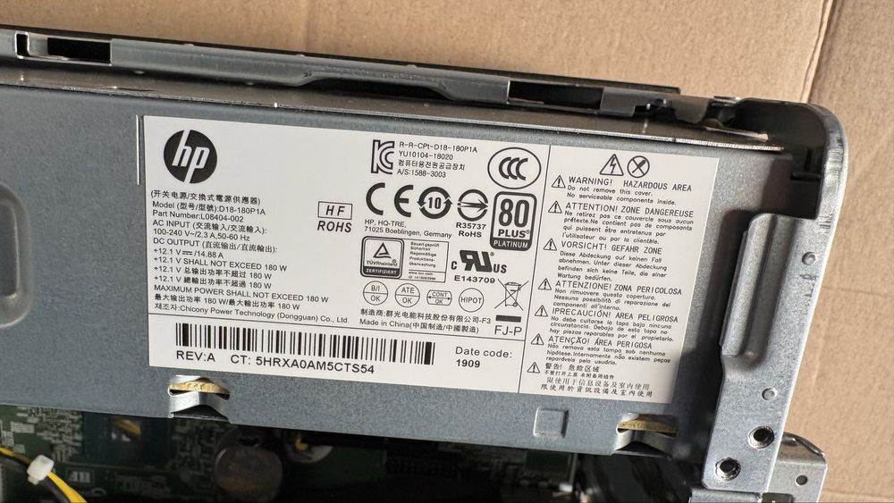 Системний блок Hp ProDesk 600G5 sff i5-9500/8gbddr4/ssd256gb комп'ютер