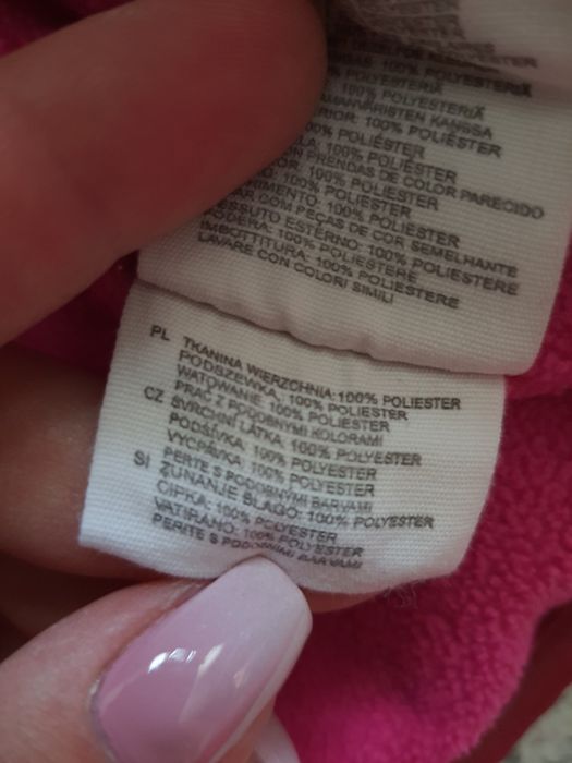 Kurtka zimowa w kwiatuszki h&m 2-4 miesiące 62cm