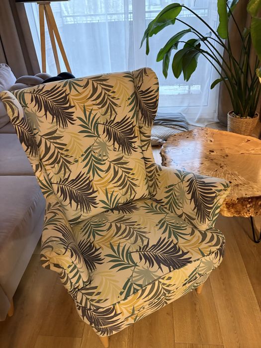 Fotel Strandmon Ikea liście