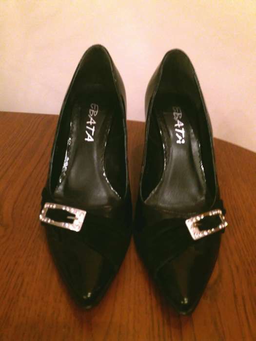 Buty lakierowane SKÓRZANE CZARNE