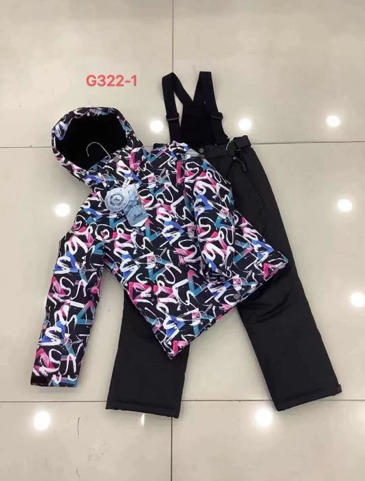 Зимовий мембранний термо костюм комбінезон на дівчинку 128-164 Dizumer