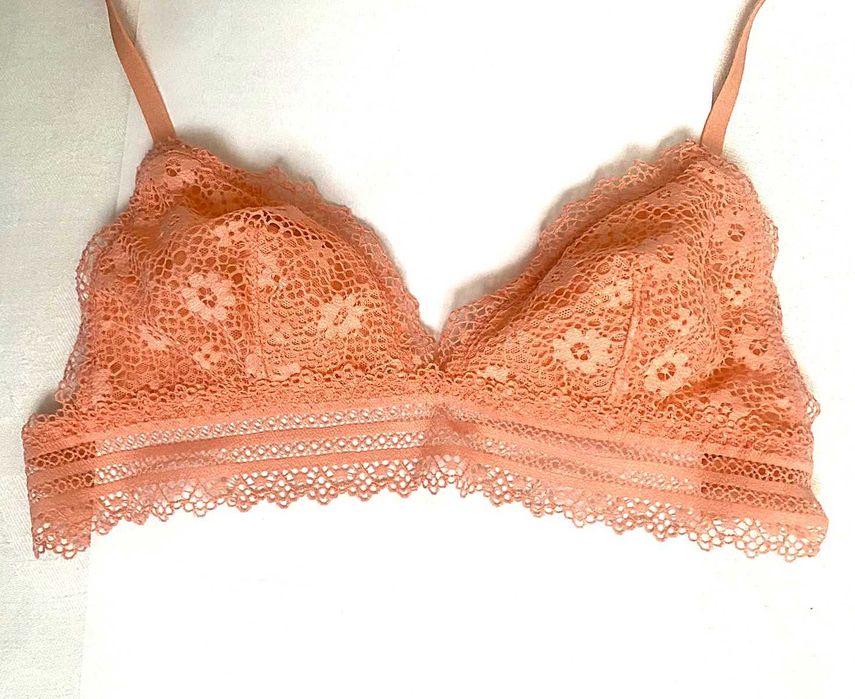 Ажурний мереживний бюстгальтер бралет victoria's secret, розмір 70А-В