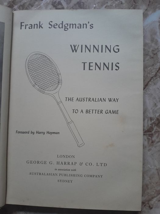 Livro Frank Sedgman's - Winning Tennis
