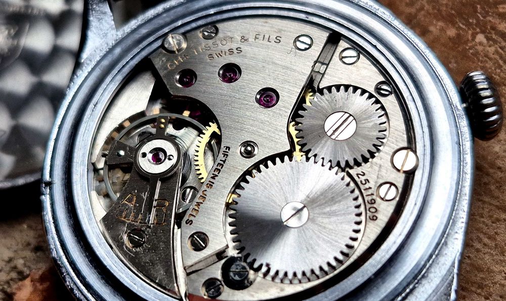 Tissot & Fils Antimagnetique Satin Black Odnowiony Piękny POLECAM