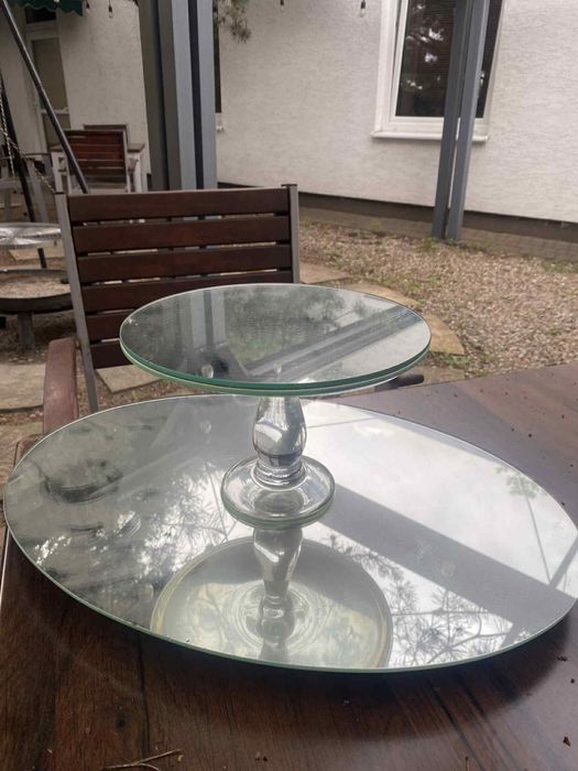 Za Darmo patera dwupoziomowa szklana