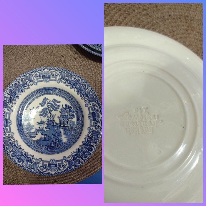 Набір посуду Англія фаянс вінтаж ,,блакитна верба - голубая ива,,