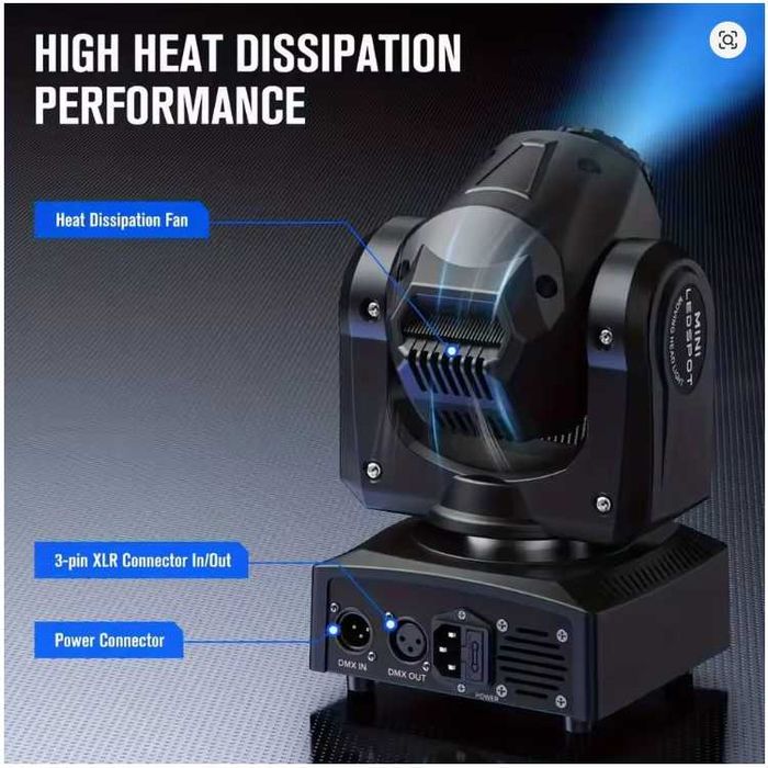 Robot Moving Head 80w Luz DMX