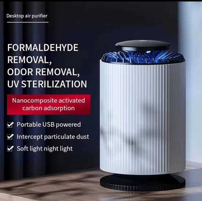 Oczyszczacz powietrza i lampa na komary