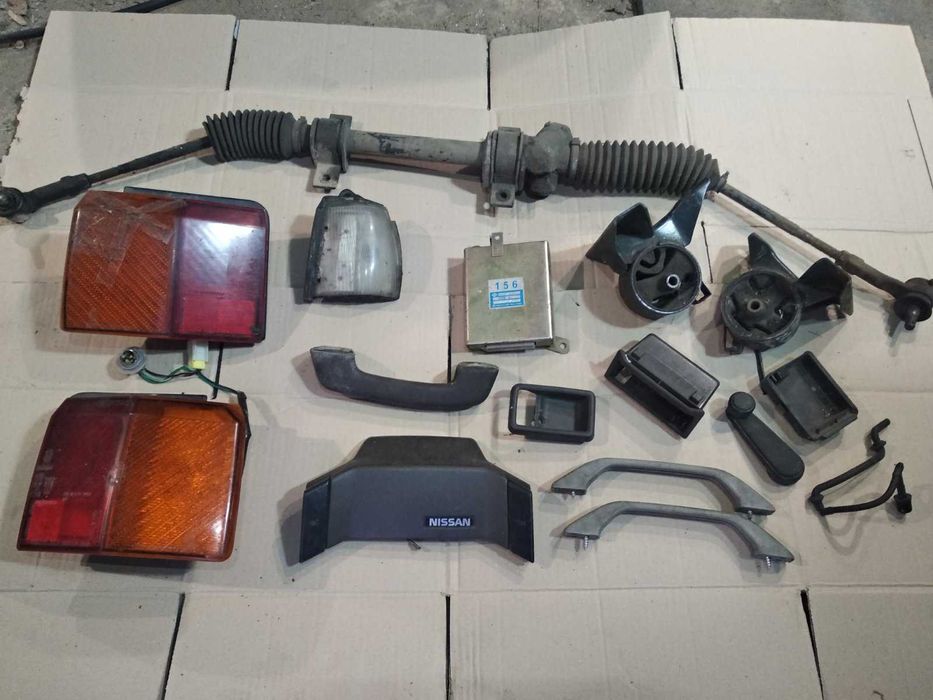 Рейка ниссан санни в12 кулак 1.7д сайленблок стоп все на фото