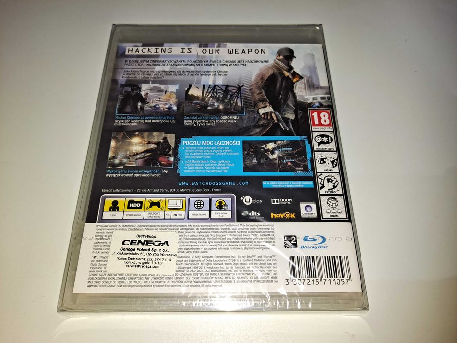 Watch Dogs [Nowa, Polskie Wydanie] Sony PS3