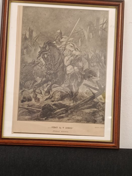 Rysunek Juliusz Kossak. Reprint