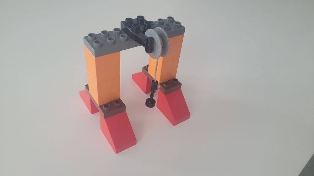 DŻWIG  wciągarka z hakiem klocki LEGO DUPLO
