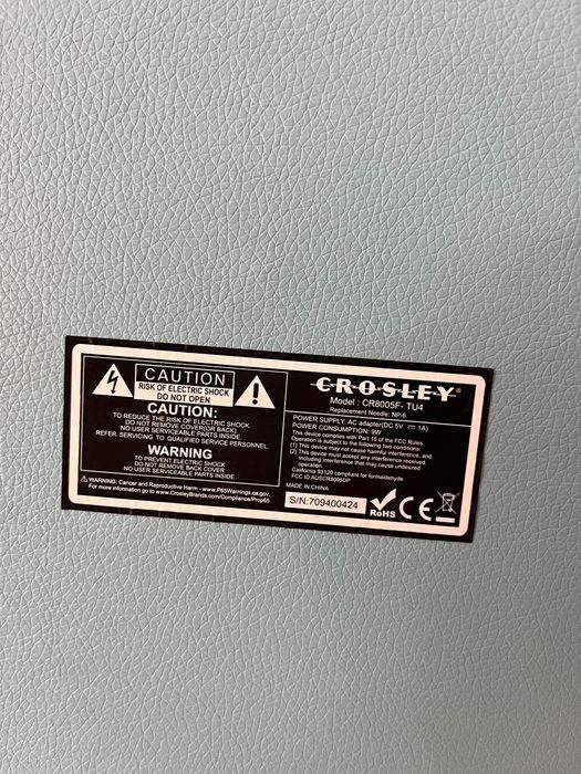 Gira-discos Crosley Cruiser Plus Bluetooth – Como Novo (na Caixa)