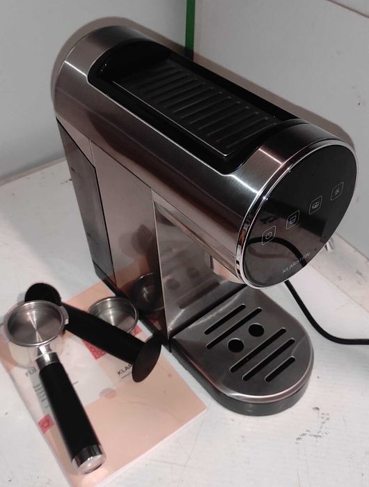 Еспрессо-машина Klarstein Furore з нержавіючої сталі компактна 20 бар