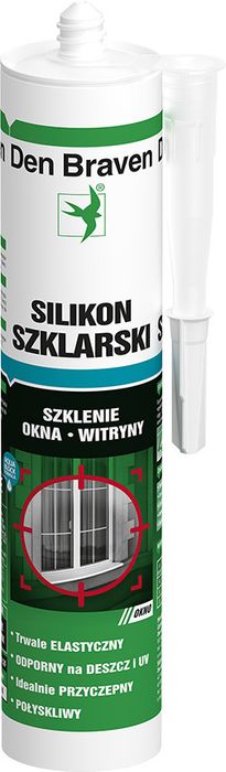 Silikon szklarski Silicone-Window bezbarwny 280 ml DEN BRAVEN